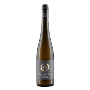 Elegante schwarze Weinflasche mit schmalen Hals